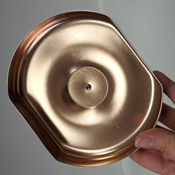 Mid-Century Modern brushed aluminum flour canister - Picture 4 of 10